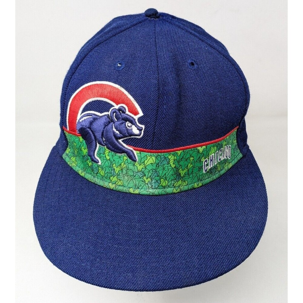 New Era Chicago Cubs Wrigley Field Ivy‎ Wall Fitted Baseball Cap Hat Size 7 1/4